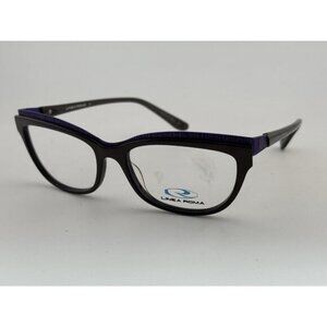 LINEA ROMA - CLASS 353 C.3 51-16-135 Black & Purple Glasses Frames
